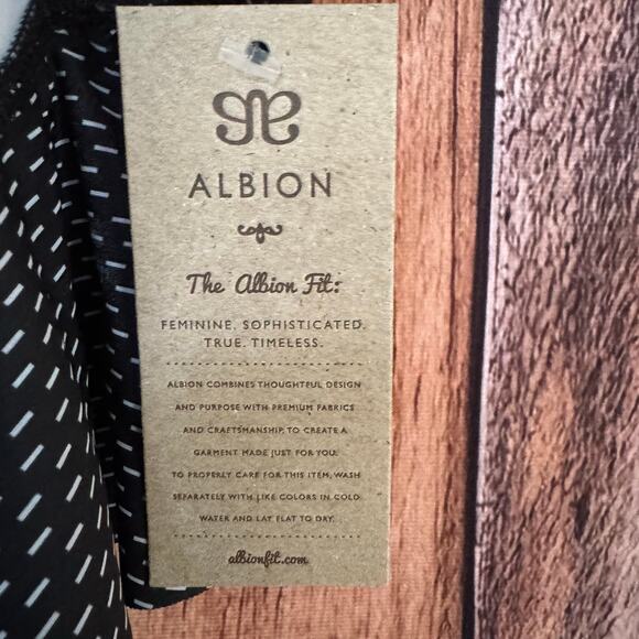 Albion Swimsuit Two Piece Midnight Dash Tankini Top & High-Waist Bottoms Black M - Picture 6 of 11